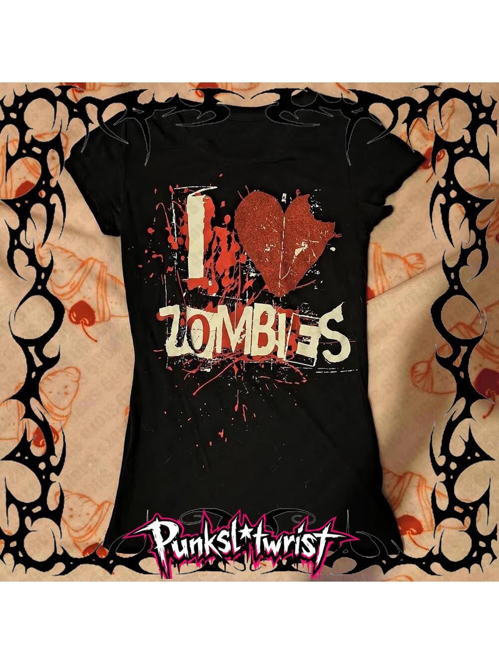 y2k zombie baby tee